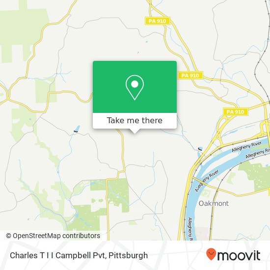 Mapa de Charles T I I Campbell Pvt