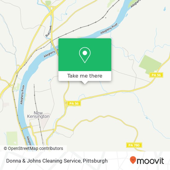 Mapa de Donna & Johns Cleaning Service