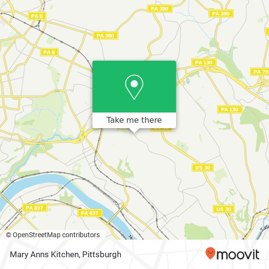 Mapa de Mary Anns Kitchen