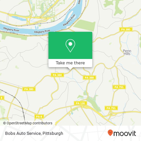 Bobs Auto Service map