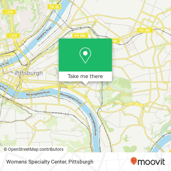 Womens Specialty Center map