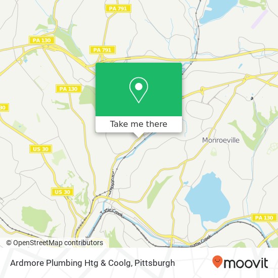 Ardmore Plumbing Htg & Coolg map
