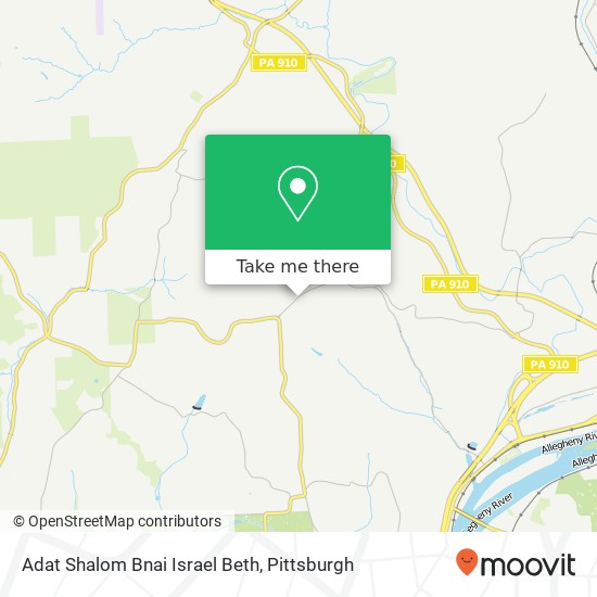 Adat Shalom Bnai Israel Beth map