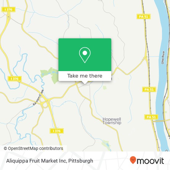 Aliquippa Fruit Market Inc map