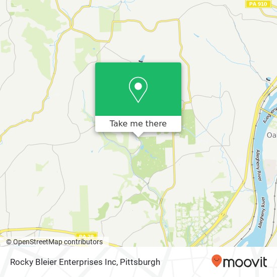 Rocky Bleier Enterprises Inc map