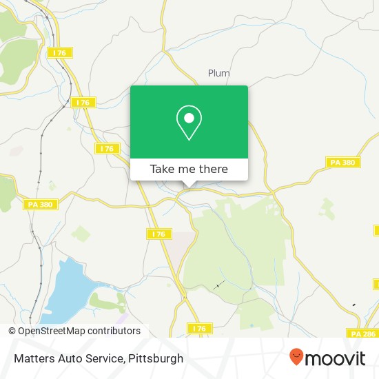 Matters Auto Service map