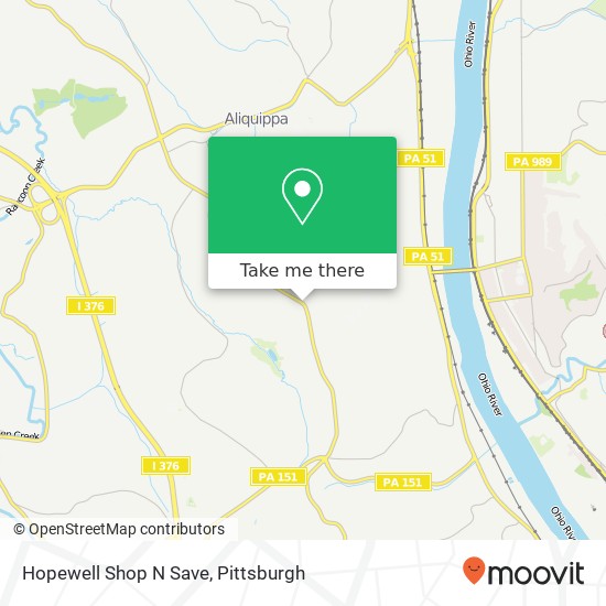 Hopewell Shop N Save map