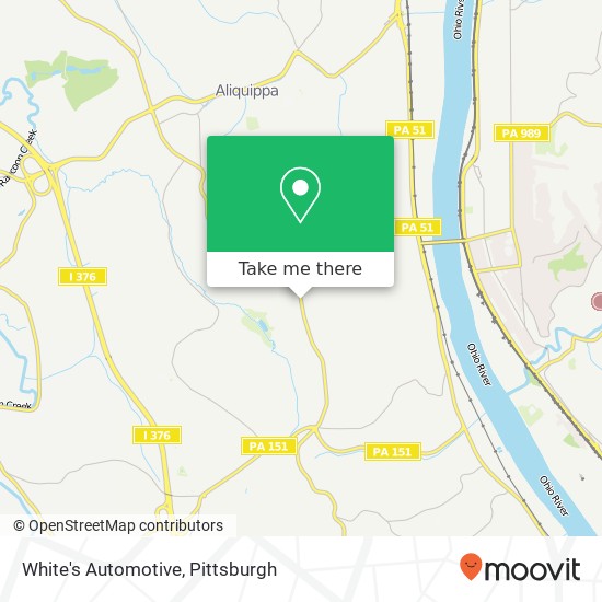 Mapa de White's Automotive