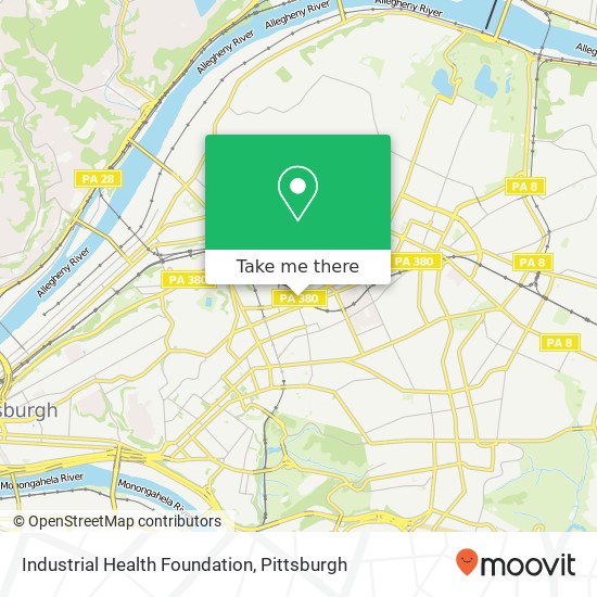 Industrial Health Foundation map