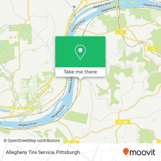 Mapa de Allegheny Tire Service