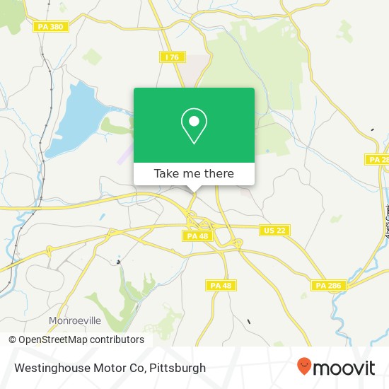 Mapa de Westinghouse Motor Co