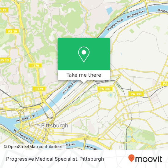 Progressive Medical Specialist map