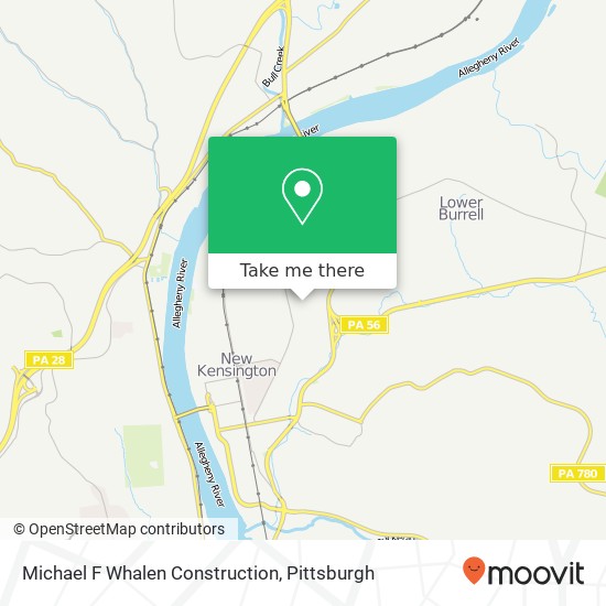 Mapa de Michael F Whalen Construction