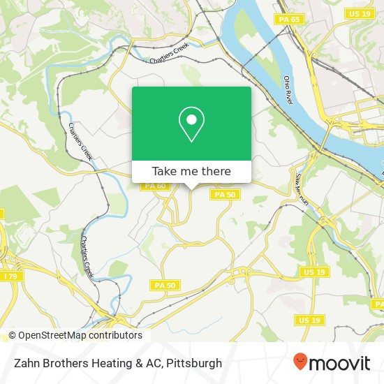 Zahn Brothers Heating & AC map