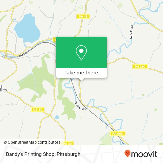 Mapa de Bandy's Printing Shop