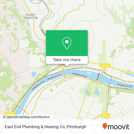 East End Plumbing & Heating Co map