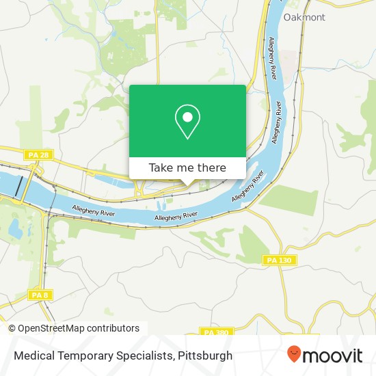 Medical Temporary Specialists map