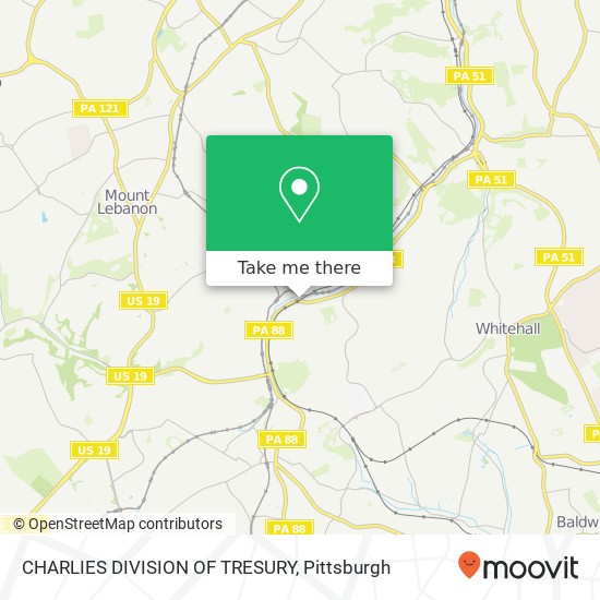 Mapa de CHARLIES DIVISION OF TRESURY