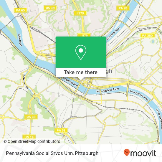 Pennsylvania Social Srvcs Unn map