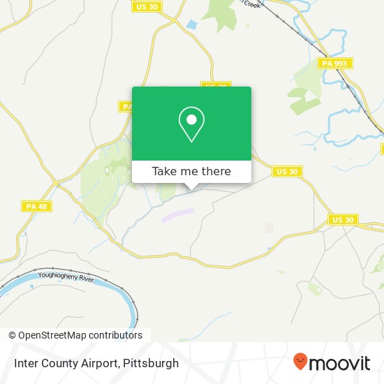 Mapa de Inter County Airport