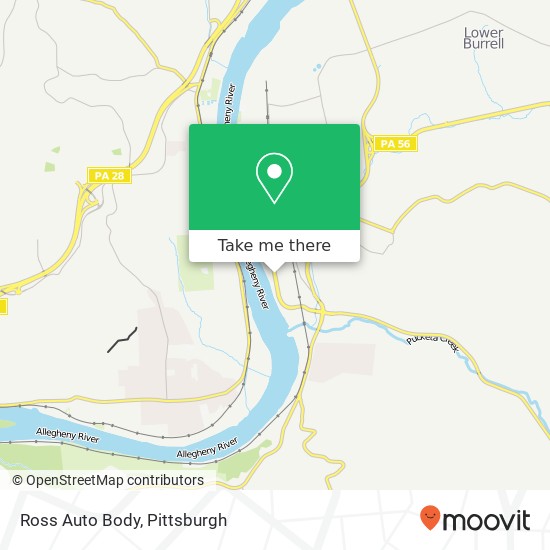 Ross Auto Body map