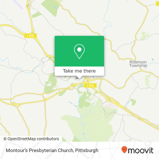 Montour's Presbyterian Church map