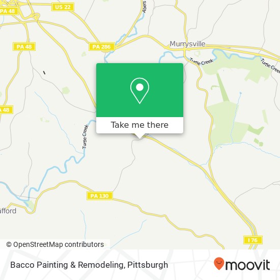 Mapa de Bacco Painting & Remodeling