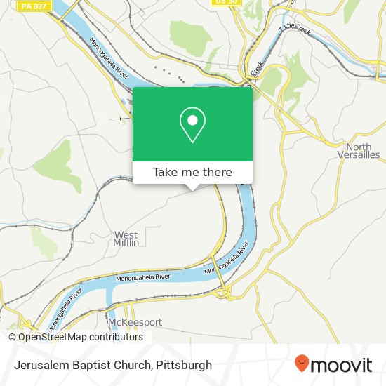 Jerusalem Baptist Church map