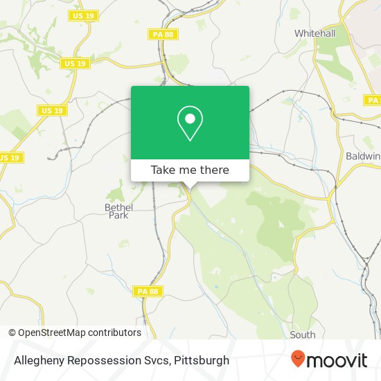 Mapa de Allegheny Repossession Svcs