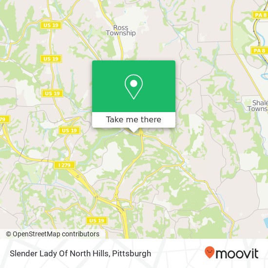 Slender Lady Of North Hills map