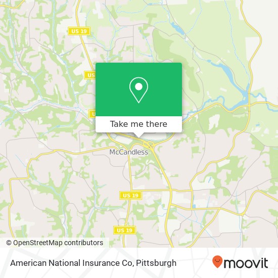 American National Insurance Co map