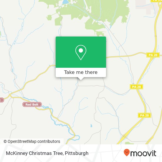 Mapa de McKinney Christmas Tree
