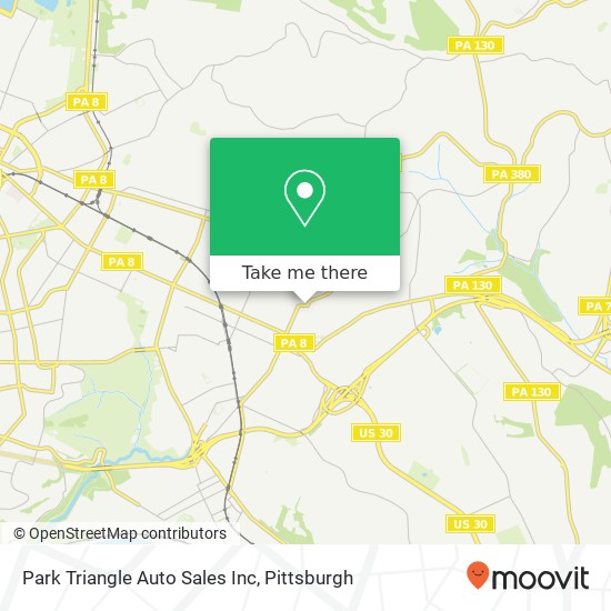 Mapa de Park Triangle Auto Sales Inc