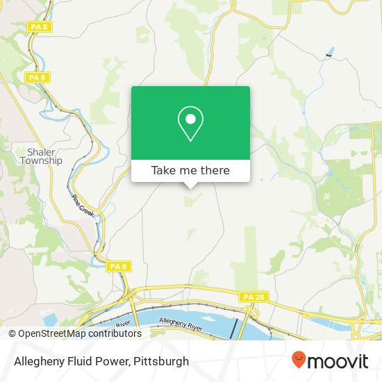 Mapa de Allegheny Fluid Power