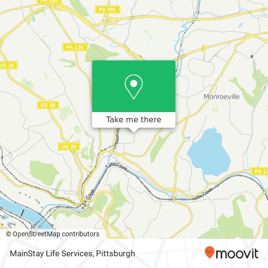 MainStay Life Services map