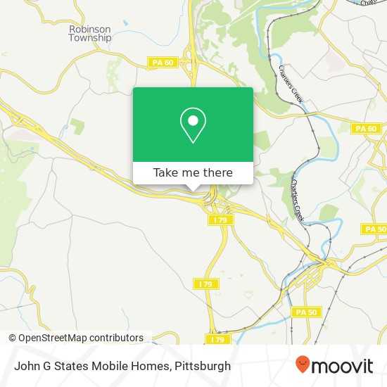 John G States Mobile Homes map