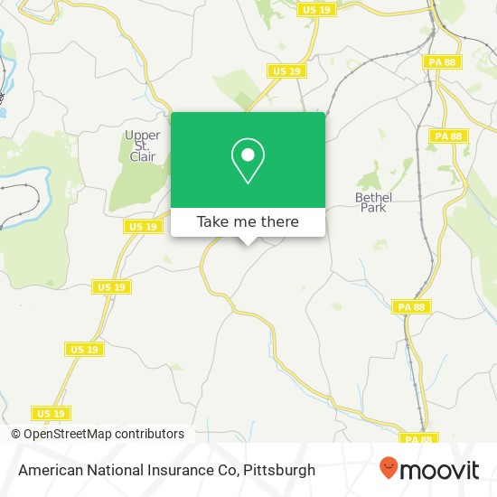 American National Insurance Co map