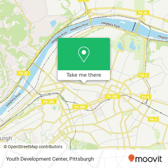 Youth Development Center map