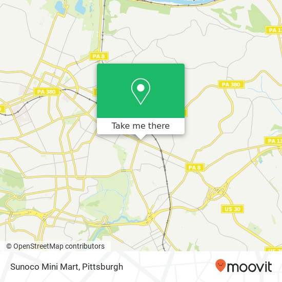 Sunoco Mini Mart map