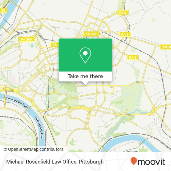 Michael Rosenfield Law Office map