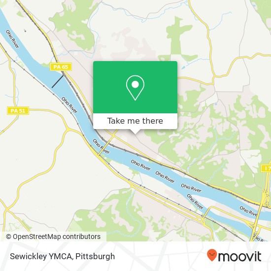 Sewickley YMCA map