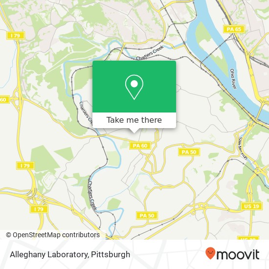 Mapa de Alleghany Laboratory