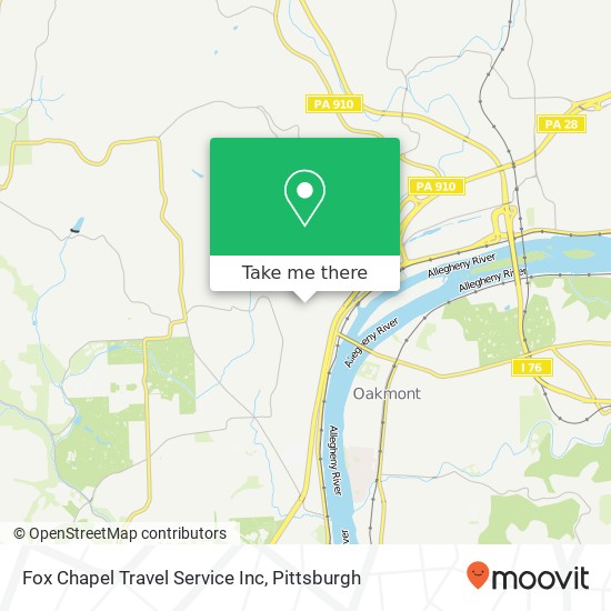 Mapa de Fox Chapel Travel Service Inc