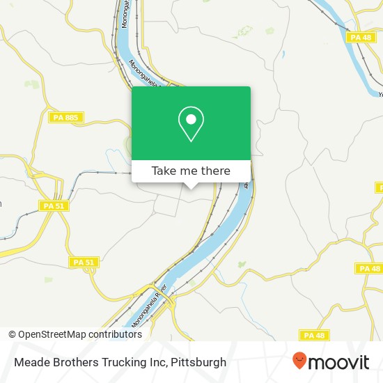 Meade Brothers Trucking Inc map