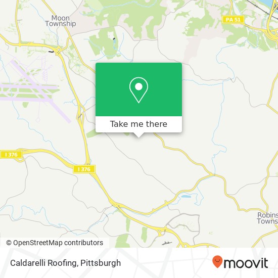 Caldarelli Roofing map