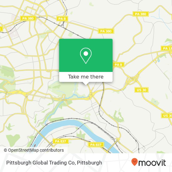 Pittsburgh Global Trading Co map