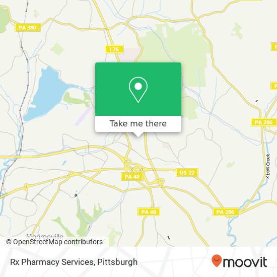 Rx Pharmacy Services map