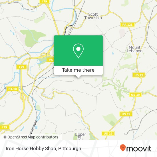 Iron Horse Hobby Shop map