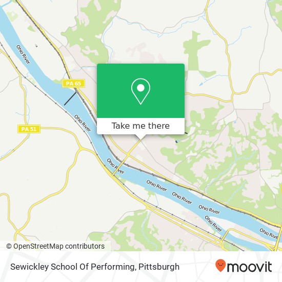Mapa de Sewickley School Of Performing