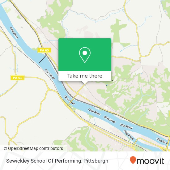 Sewickley School Of Performing map